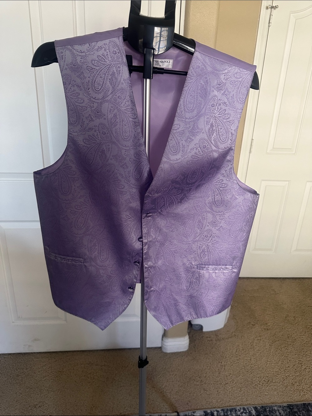 Van Heusen Lavender Paisley Formal Vest